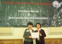 Award receiving by Miss Li Qian (Left)
